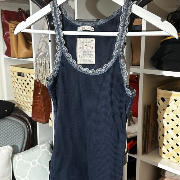 Hollister  dark blue Tank, sz:XS - Picture 1 of 3